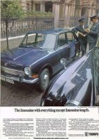 Retro Car Ad Posters - Triumph 1300 1968 colour advert - The Nostalgia Store